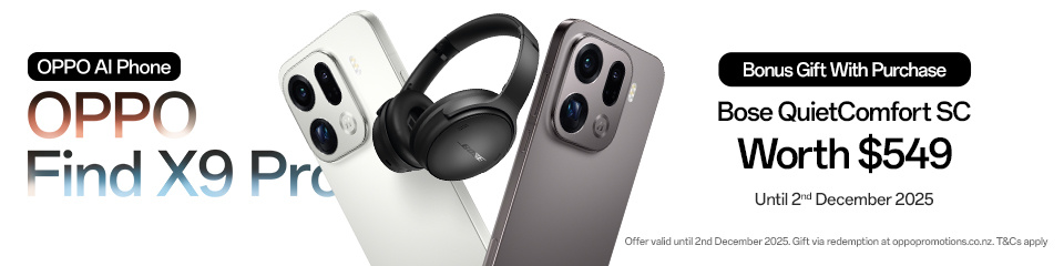 OPPO Find X9 Pro Bonus Bose QuietComfort SC